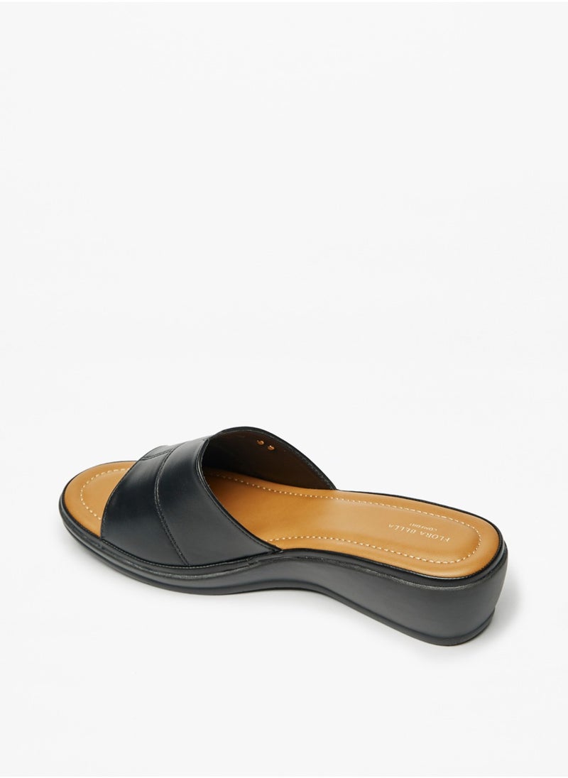 Flora Bella By Shoexpress - Womens Logo Detail Slip On Sandals By Shoexpress - Image 1