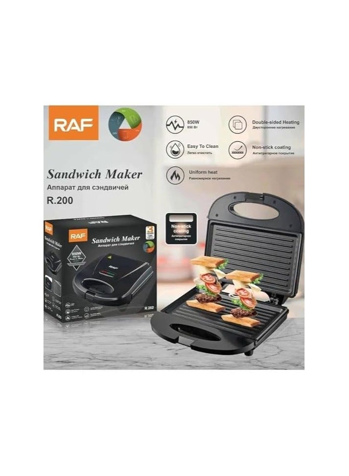 آر إيه أف ماكينة صنع الساندويتشات بقدرة 850 وات تستخدم على 180 درجة لطهاة الشواء R.200 - Image 3