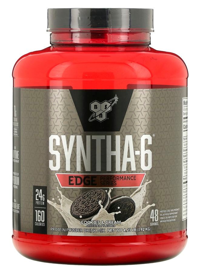 BSN Syntha-6 Edge Protein Powder Mix Cookies & Cream 4.23 lb (1.92 kg)