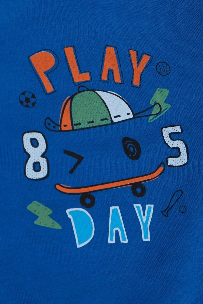 Breeze Breeze Girls & Boys Boy Sweathirt Play Day Themed 1.5-5 Years, Saks Blue