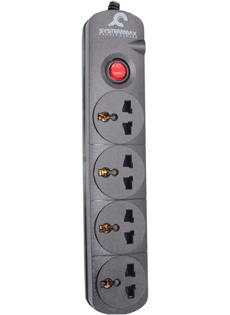 سيستم ماكس - موصل طاقة 2 متر EAP-2200 من سيستم ماكس - 4 مقابس (نحاس) - Image 1
