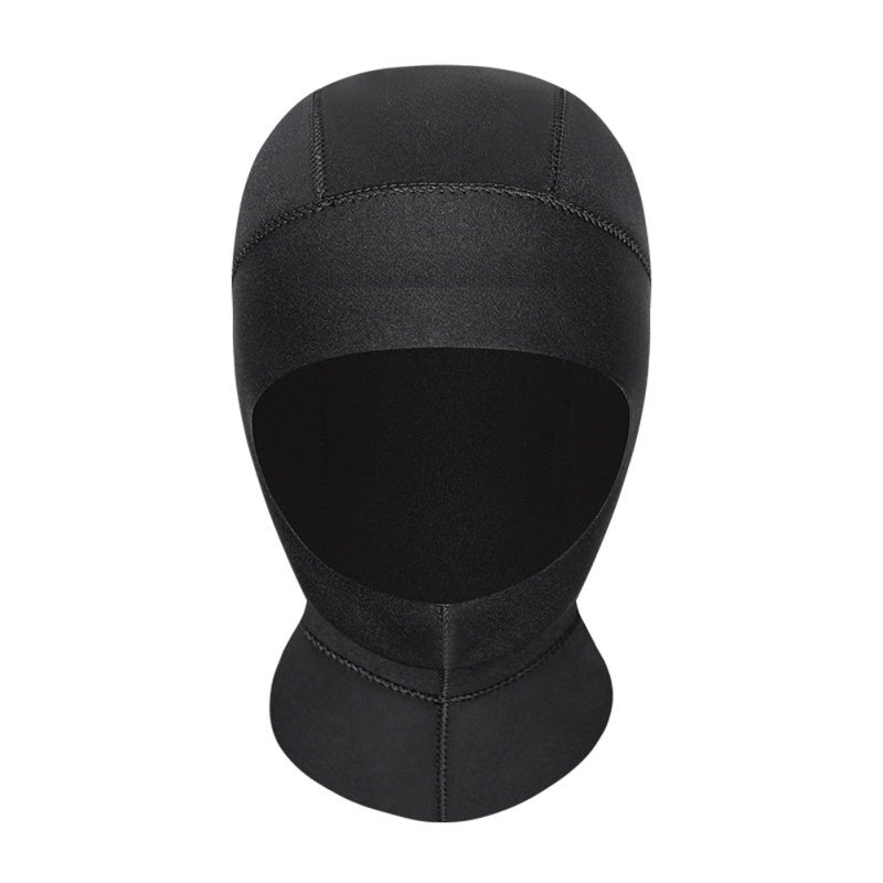 DIVE & SAIL Winter Swimming Diving Caps 3mm Neoprene Exhaust Hole Design Diving Caps - Double-Sided Adhesive Shoulder Design Drifting Warm Snorkeling Cap for Water Activities - Image 1