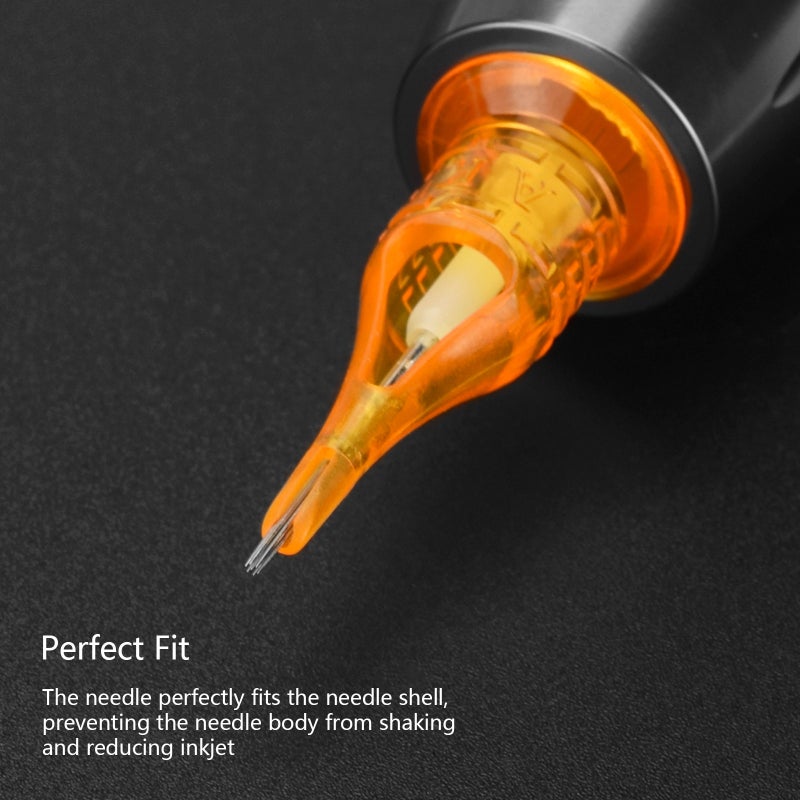 ATOMUS Tattoo Needles Cartridges Disposable 10pcs Tattoo Machine Cartridge Needle Tattoo Tools Kit Tattoo Supplies for Rotary Tattoo Machine Cordless Tattoo Pen - Image 3