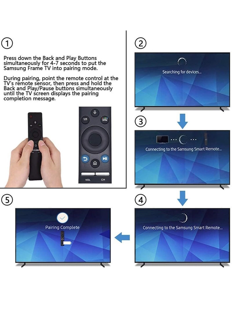 ELTRAZONE BN59-01265A BN59-01266A BN59-01298A BN59-01298D RMCSPM1AP1 Replacement Remote Control for Samsung Smart 4K Ultra HD UN49MU6500F UN50MU630D UN55MU630D UN55MU630D UN65MU6 500F UN65MU7000F with battery - Image 3