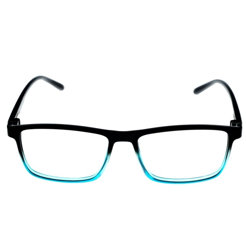 LENS+ Lensplus Rectangle TR Full Rim Eyeglasses with Blue Cut Lightweight Unisex Eyewear for Men & Women | Stylish Computer & Daily Use Frame - Image 1