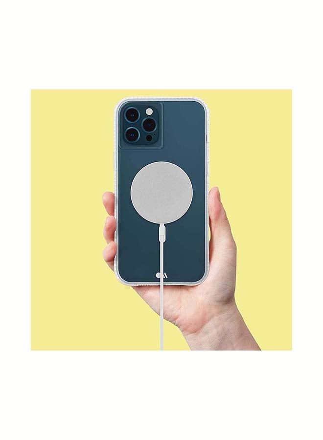 كايس مايت غطاء حماية تاف كلير بلس مضاد للميكروبات متوافق مع شاحن ماج سيف لهاتف أبل آيفون 13 برو شفاف - Image 2