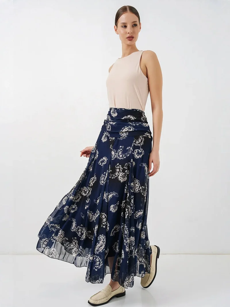 بيغ دارت BDART High Waist Paisley Maxi Skirt