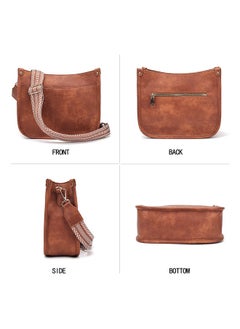 Fashionable Crossbody PU Leather Women's Bag Tote Bag Women's Waterproof Durable Bag Retro One Shoulder Adjustable and Detachable Strap Handbag Attend Gatherings To See Off Family and Friends（Brown） - pzsku/ZBB7A61FDF387838C3F63Z/45/_/1703316814/bcf453d8-d9f3-40ed-9a85-ddd69938186a