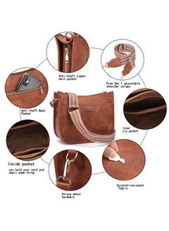 Fashionable Crossbody PU Leather Women's Bag Tote Bag Women's Waterproof Durable Bag Retro One Shoulder Adjustable and Detachable Strap Handbag Attend Gatherings To See Off Family and Friends（Brown） - pzsku/ZBB7A61FDF387838C3F63Z/45/_/1703316815/e341e65a-2e0b-4b1f-b2c5-f773ffb0db55