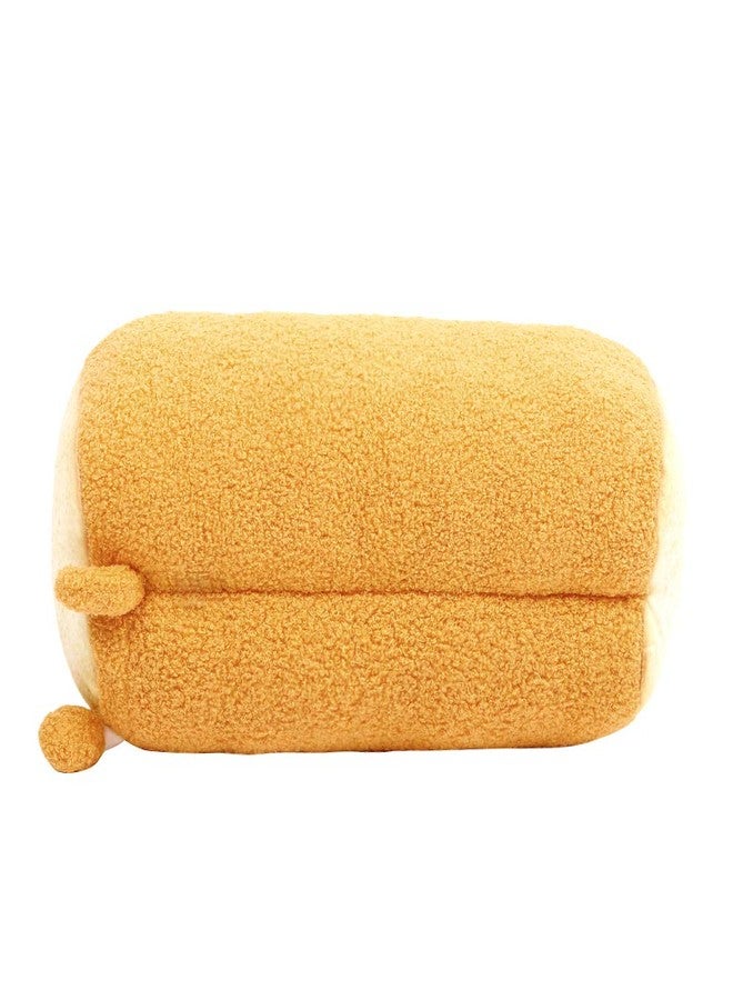 DENTRUN Toast Plush Pillow, Stuffed Bread Shape, Soft Food Plushie for Kids & Adults, 15" - Image 5