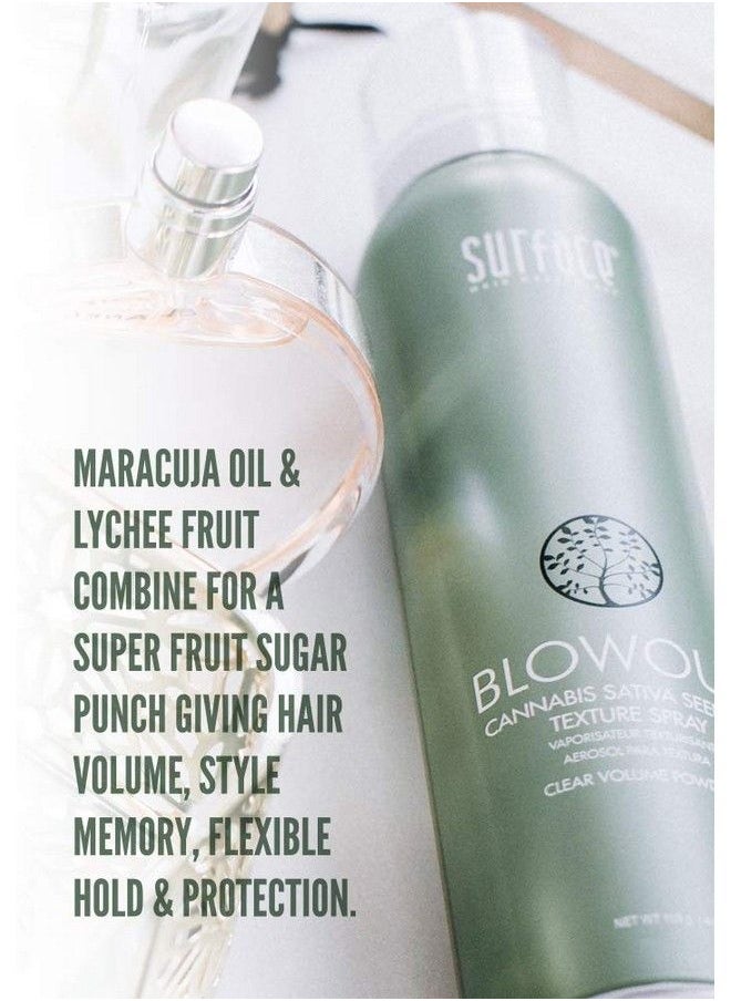 Surface Hair Blowout Hair Texture Spray For Women And Men 4 Oz Heat Protecting Volumizing Spray Lychee And Maracuja Oil Premium Blowout Hair Products For Styling  - Image 4