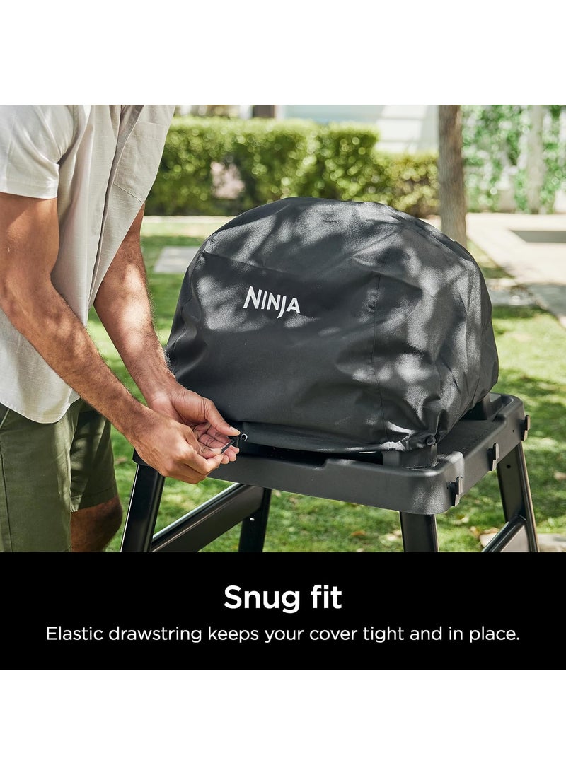 Ninja Ninja XSKCOVERXL Woodfire Premium Grill Cover Pro Compatible with OG800 and OG900 Series UV  Water Resistant Elastic Drawstring for Snug Fit Lightweight YearRound Protection 13 x 24 Black  - Image 4