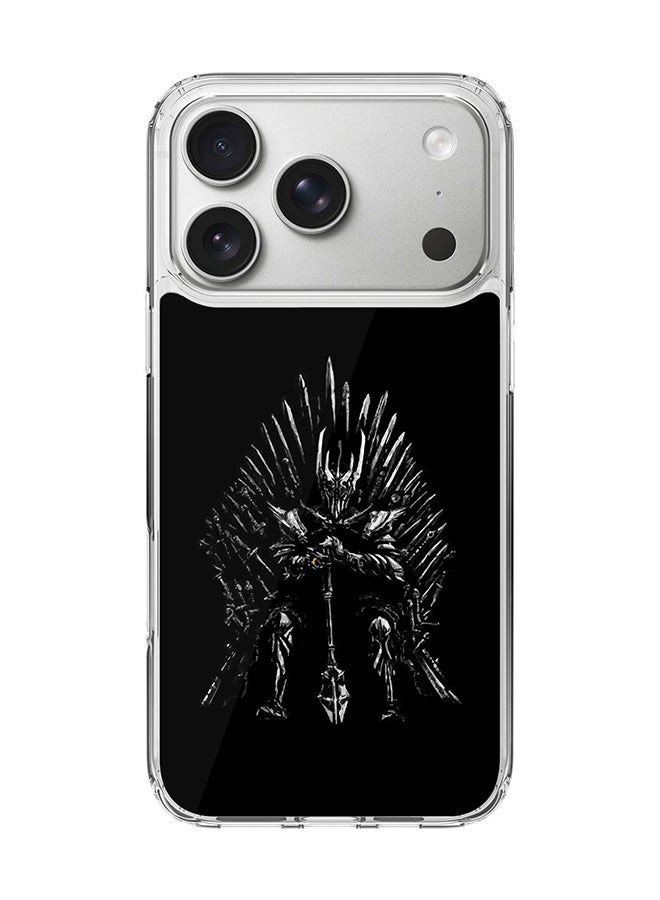 Stylizedd Classic Clear MagSafe Case for iPhone 17 Pro , Hybrid Soft Case Flexible Edges Anti Drop TPU PC Gel Thin Transparent Cover [ Designed for iPhone 17 Pro ] - GOT One Throne - Image 1
