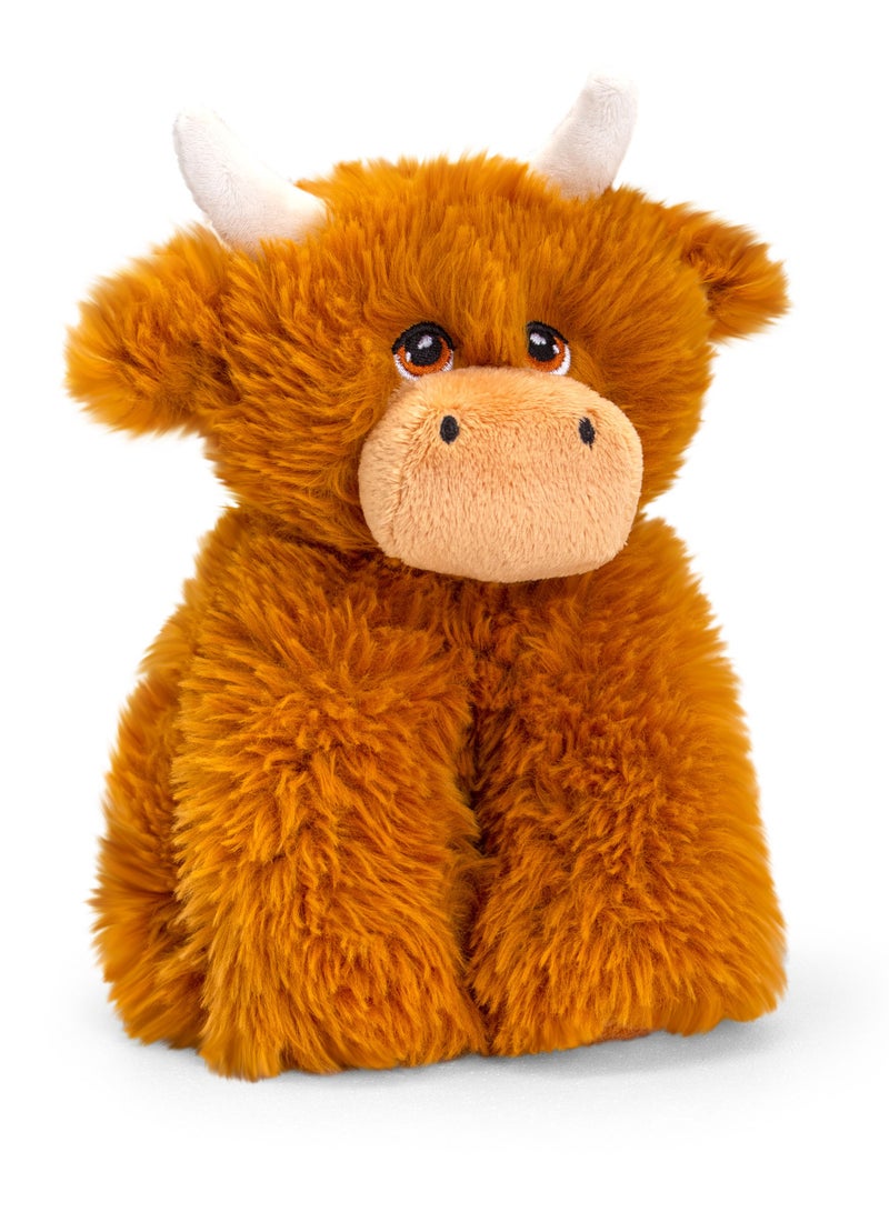 Keel Toys Keeleco Cow Highland 20cm | Soft Toy | Plush Toy | Gift for Kids and Adults - Image 1