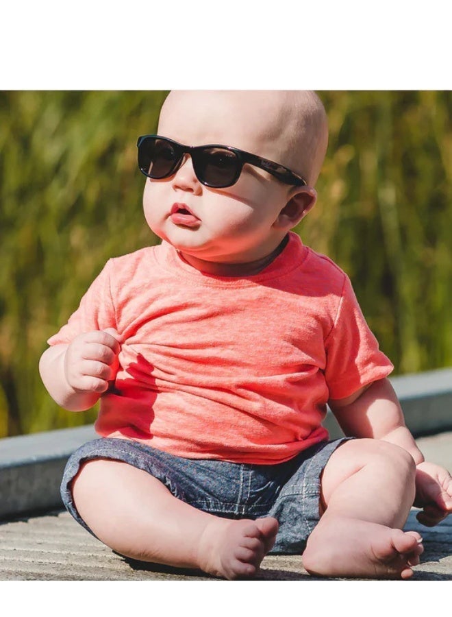 REAL SHADES Surf Polarized Sunglasses for Kids 4+ White Flex Fit, Silver Mirror Lens, 100% UV400 Protection, Unbreakable Flex Frames, Shatterproof Lenses - Image 5