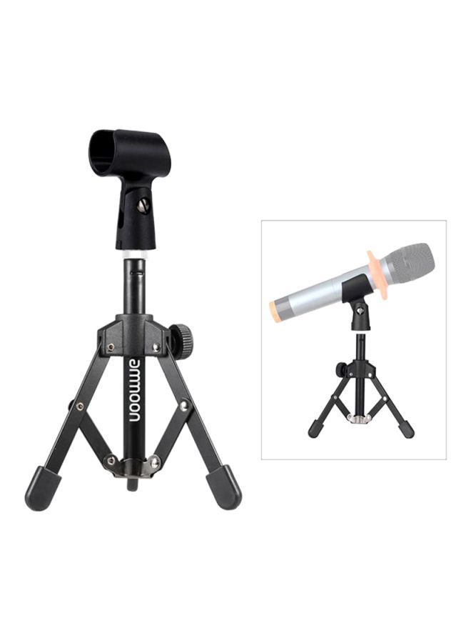 NIBEMINENT Mini Foldable Microphone Stand With Clip Holder I2383 Black - Image 4