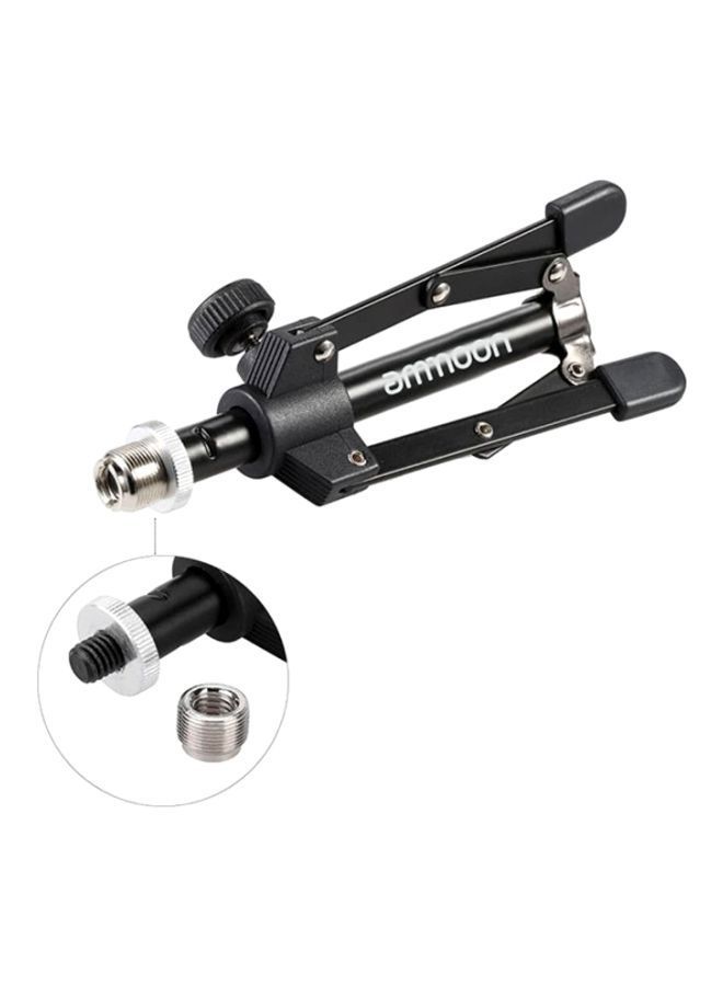 NIBEMINENT Mini Foldable Microphone Stand With Clip Holder I2383 Black - Image 2