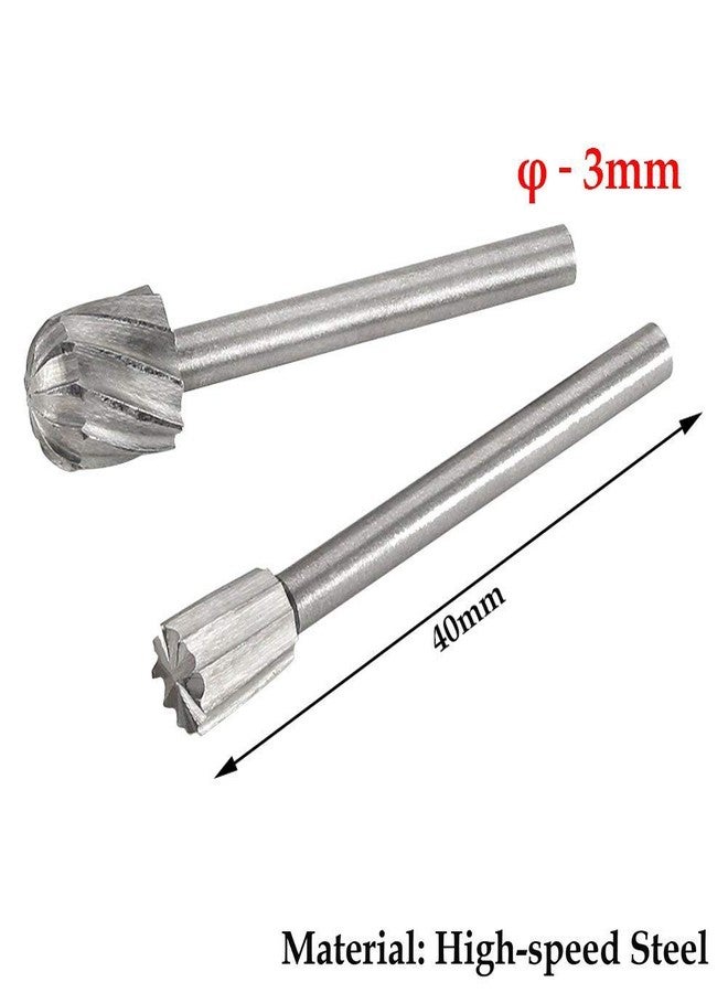 ياكاموز مجموعة مبردات دوارة عالية السرعة من ياكاموز، 20 قطعة، بقطر 1/8 بوصة (3 مم)، مصنوعة من الفولاذ، لطحن الخشب، مجموعة مبردات دوارة لأعمال النجارة والنحت والنقش والحفر - Image 4