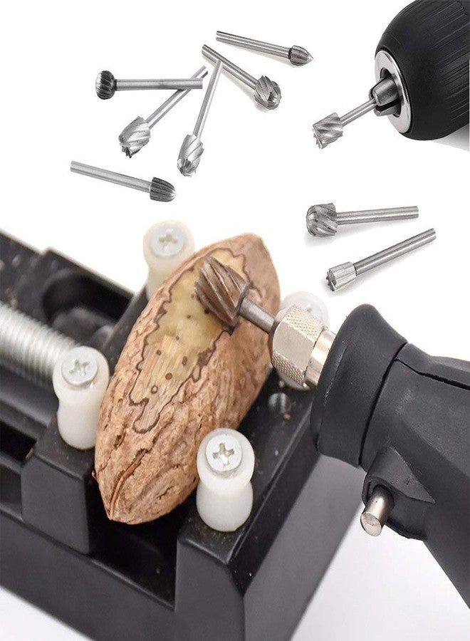 ياكاموز مجموعة مبردات دوارة عالية السرعة من ياكاموز، 20 قطعة، بقطر 1/8 بوصة (3 مم)، مصنوعة من الفولاذ، لطحن الخشب، مجموعة مبردات دوارة لأعمال النجارة والنحت والنقش والحفر - Image 3