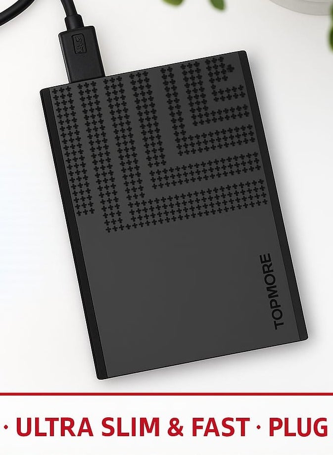TOPMORE Portable Hard Disk Drive – 500GB//HDD 500GB//SSD Hard Drive  - Image 1