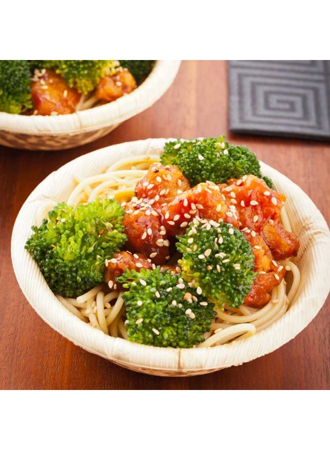 Restaurantware أواني طعام من الخيزران القابل للتصرف سعة 7 أونصات، 50 وعاء دائري من الخيزران - مستدام، متين، أوعية خيزران للطعام، للحفلات، الزفاف، أو الفعاليات المجهزة - Image 3