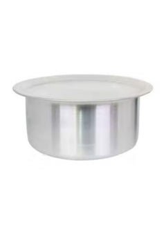 Ayda Aluminium Cooking Pot Heavy Guage Tope with Lid Silver 12  - Image 1