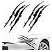 FSTURIOS 2 PCS Claw Mark Decals for Car Headlight Sticker Waterproof Vinyl Stripes Scratch Decal Monster Claw Scratch Mark Sticker Car Exterior Decor for SUV Pickup Truck Black - Image 2