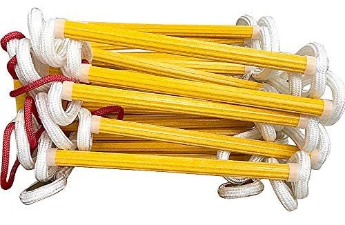 Isop Fire Evacuation Rope Ladder 4 Story Homes 32 ft - Safety Ladders with Spring Hooks & Safety Cord - Emergency Escape Ladder - Life-Saving Fire Rescue Tool - Emergency Ladders in case of Fire Brake - Image 5