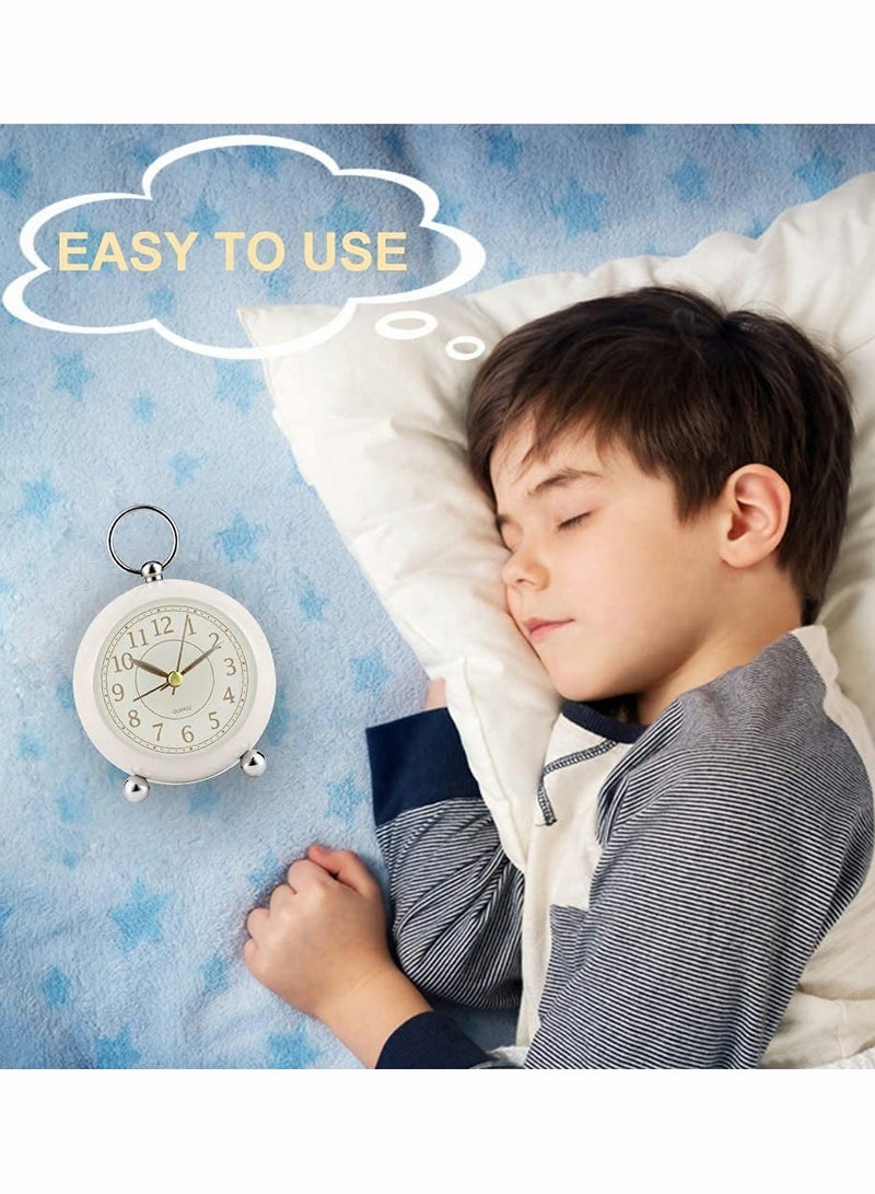 KASTWAVE Silent Bedside Clocks Non-Ticking with Light Large Display - Image 2