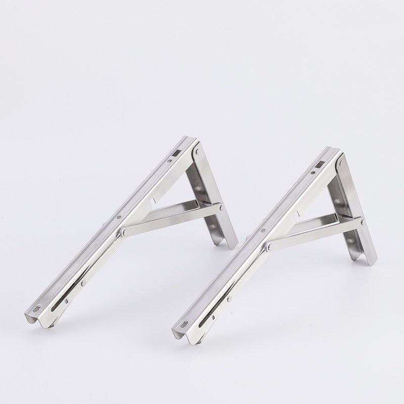 Thickened 304 Stainless Steel Foldableing Bracket L-Shaped Widened And Thickeneded Storage Rack Support Layer Board High Load-Bearing Triangle Bracket - Image 5