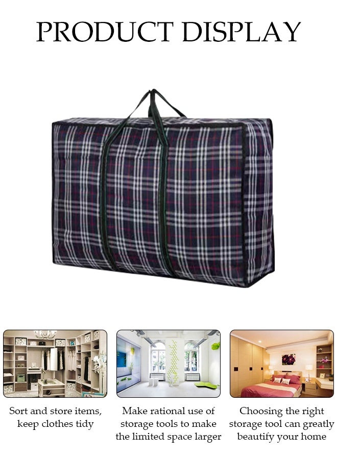 DUNISO 4-Piece Foldable Storage Bag,Oversized Waterproof,Large Capacity Clothes Organization with Reinforced Zippers and Handles for Bedding Blankets Toys Gift - Image 5