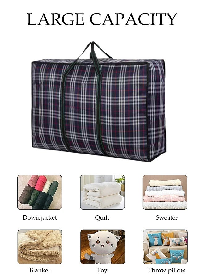DUNISO 4-Piece Foldable Storage Bag,Oversized Waterproof,Large Capacity Clothes Organization with Reinforced Zippers and Handles for Bedding Blankets Toys Gift - Image 3