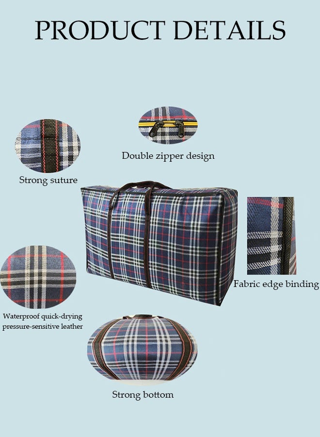 DUNISO 4-Piece Foldable Storage Bag,Oversized Waterproof,Large Capacity Clothes Organization with Reinforced Zippers and Handles for Bedding Blankets Toys Gift - Image 4