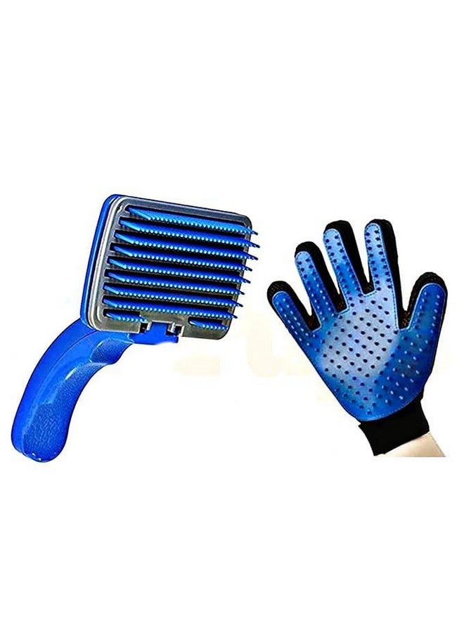 فرشاة سليكر، قفاز العناية بالحيوانات الأليفة، تساقط الشعر من السلالات الصغيرة والمتوسطة والكبيرة، مزيل شعر الحيوانات الأليفة، قفاز تدليك بخمسة أصابع لإزالة الفراء الطويل والقصير للكلاب - متعدد الألوان