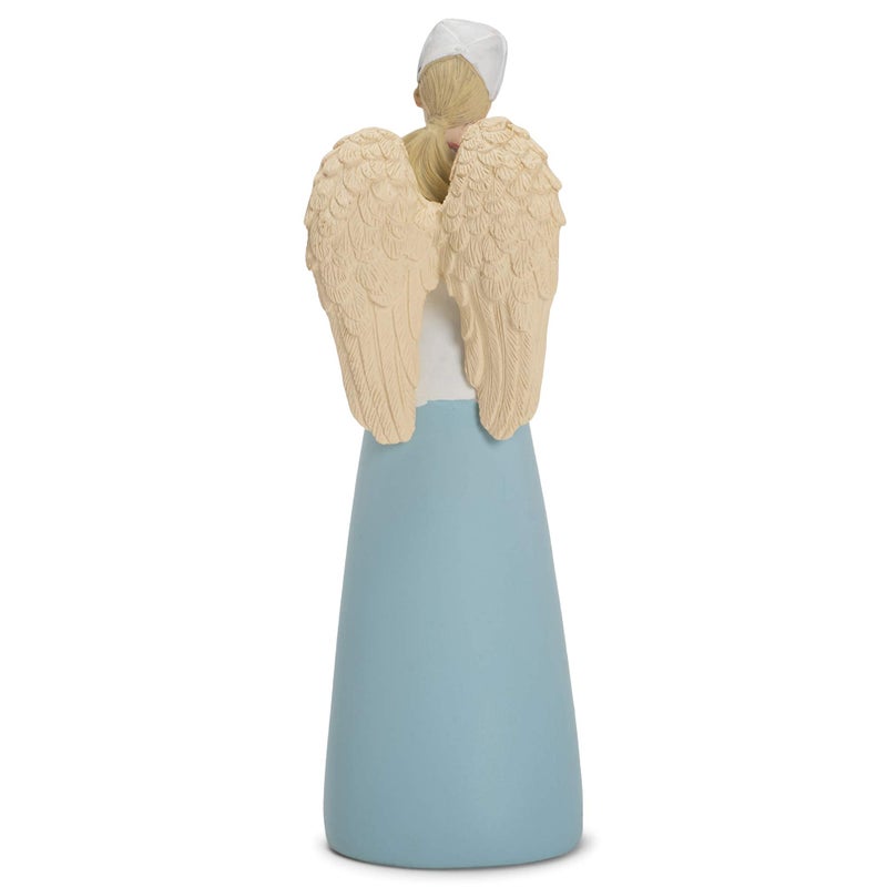 Dicksons Nurses are Angels Without Wings Blue 6 Inch Resin Tabletop Angel Figurine - Image 3