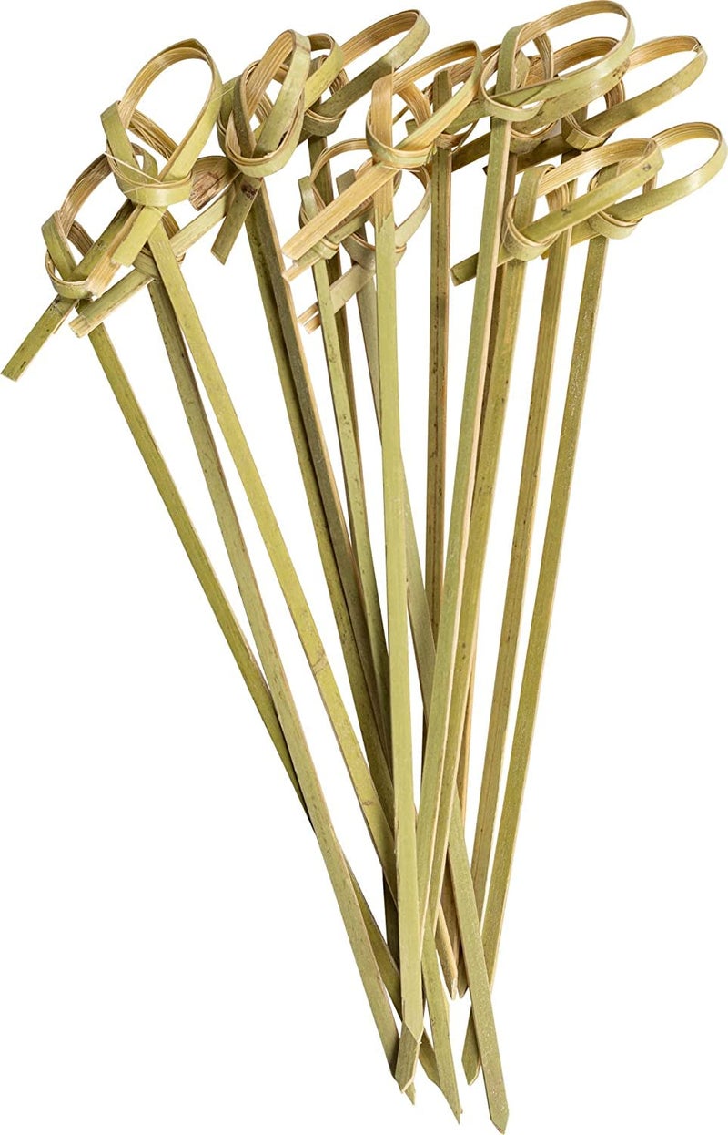 Gusto Comfy Package 300 Count Bamboo Knot Picks  475 Inch Cocktail Picks Appetizer Skewers  Toothpicks for Appetizers Fruits Sandwiches