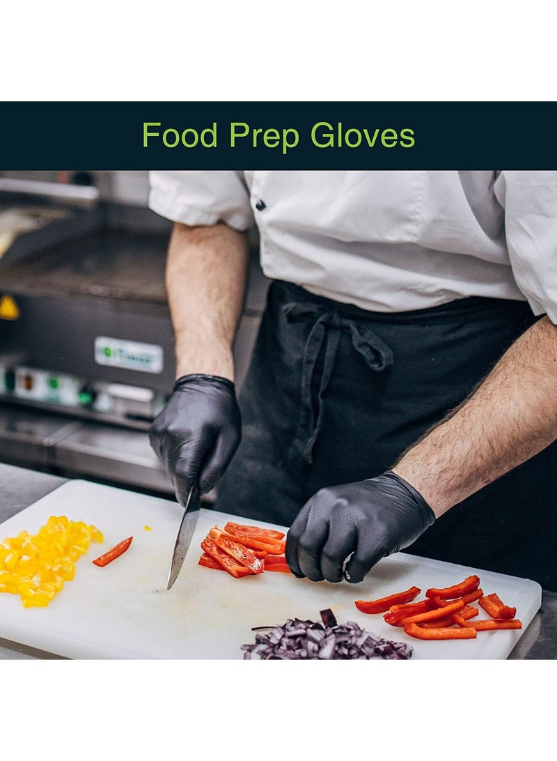 Black Disposable Vinyl Powder Free Gloves For Multi Purpose Uses  Large Size  70 Pcs - Image 3