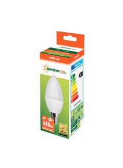 Lucio 6W 3000K 480LM E14 Candle LED Bulb Warm White 13 x 4.8 x 4.6 cm L-MI-0100-6W-3000K  - Image 2