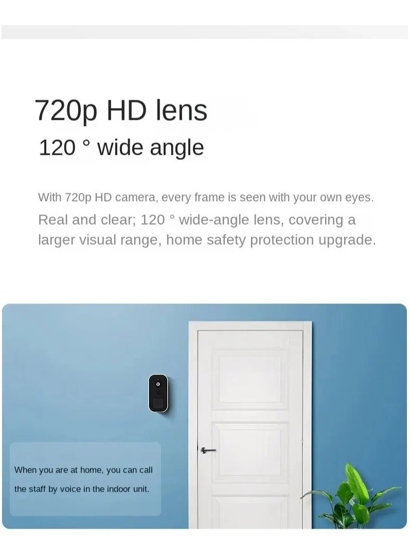 Intelligent Waterproof Visual Doorbell Wireless Remote Home High-Definition Night Vision Monitoring Video Intercom Doorbell - Image 5