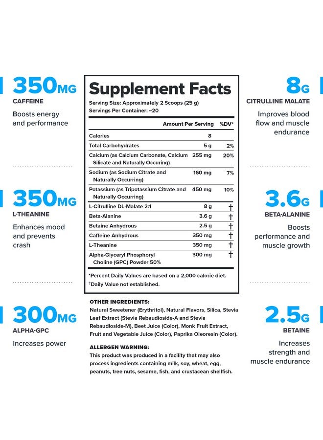 ليجيون LEGION - مشروب أكسيد النيتريك الطبيعي بالكامل قبل التمرين لتعزيز الطاقة، خالٍ من الكرياتين، محلى طبيعيًا، يحتوي على بيتا ألانين، سيترولين، ألفا جي بي سي (فراولة كيوي) - Image 2