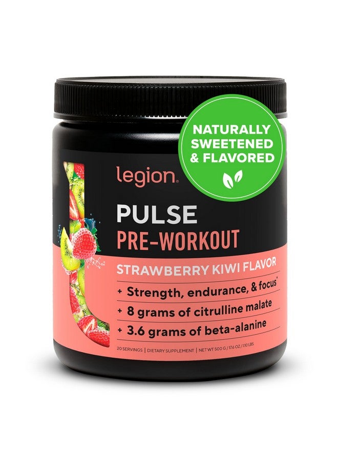 ليجيون LEGION - مشروب أكسيد النيتريك الطبيعي بالكامل قبل التمرين لتعزيز الطاقة، خالٍ من الكرياتين، محلى طبيعيًا، يحتوي على بيتا ألانين، سيترولين، ألفا جي بي سي (فراولة كيوي) - Image 1