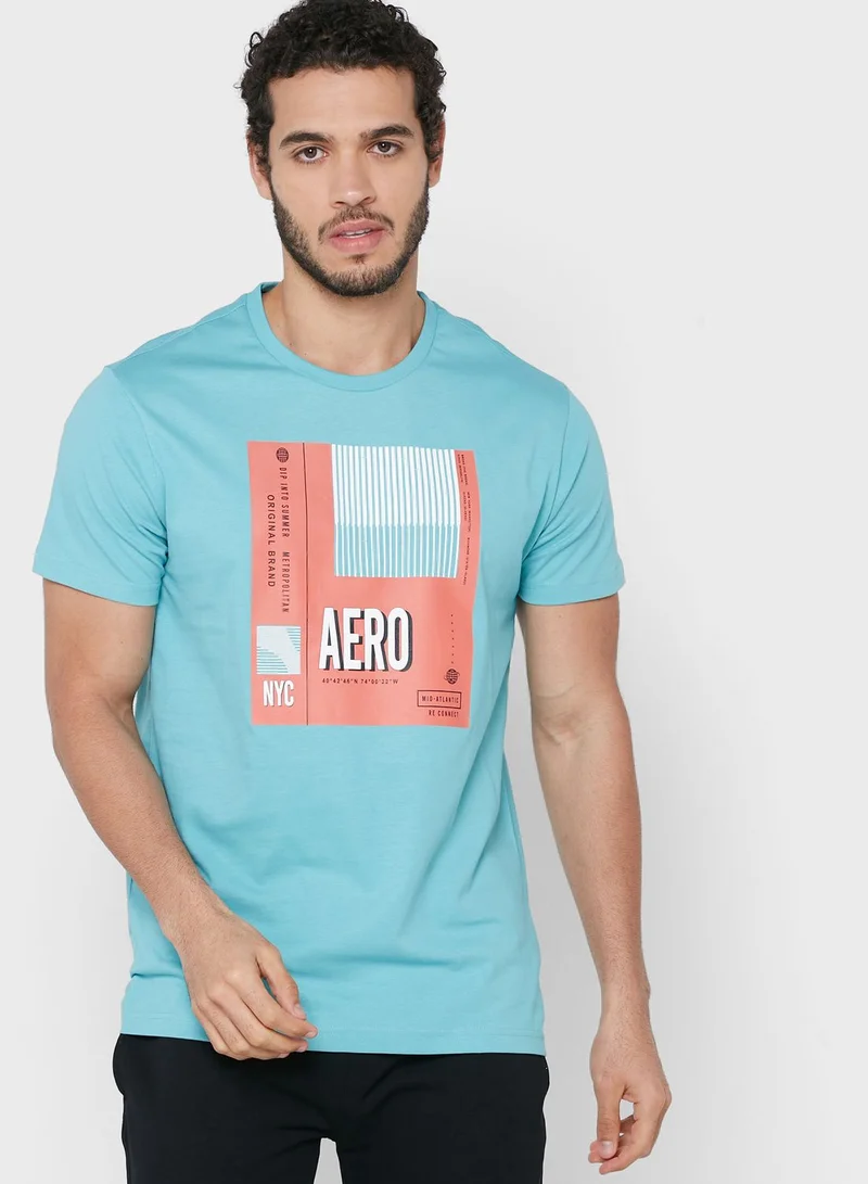 Aeropostale Graphic Crew Neck T-Shirt