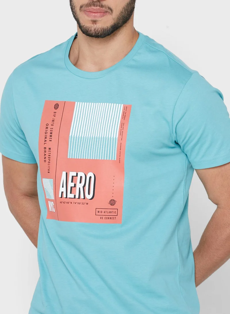 Aeropostale Graphic Crew Neck T-Shirt