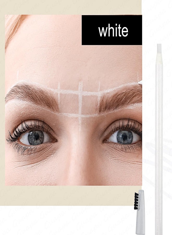 Guapa 6pcs Microblading Brow Mapping Pencil Professional Eyebrow Design Perfect for Pre Drew Brow Hairstrokes Lines (White) - Image 5