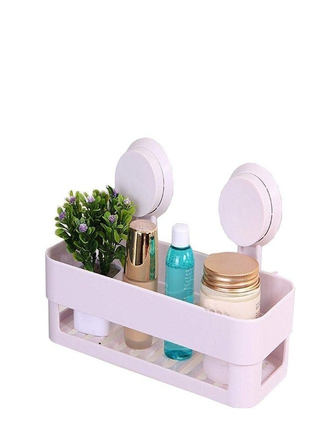 N M Z Fiber Super Power Vacuum Suction Bathroom Shelf Rack Removable Reusable Kitchen Sink Sponge Storage Organizer Holder Basket (Multicolour, 27 x 13 x 9 cm) - Image 1