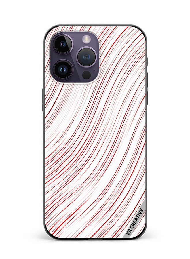 VR CREATIVE Protective Case Cover For Apple iPhone 16 Pro Strips Design Multicolour - Image 1