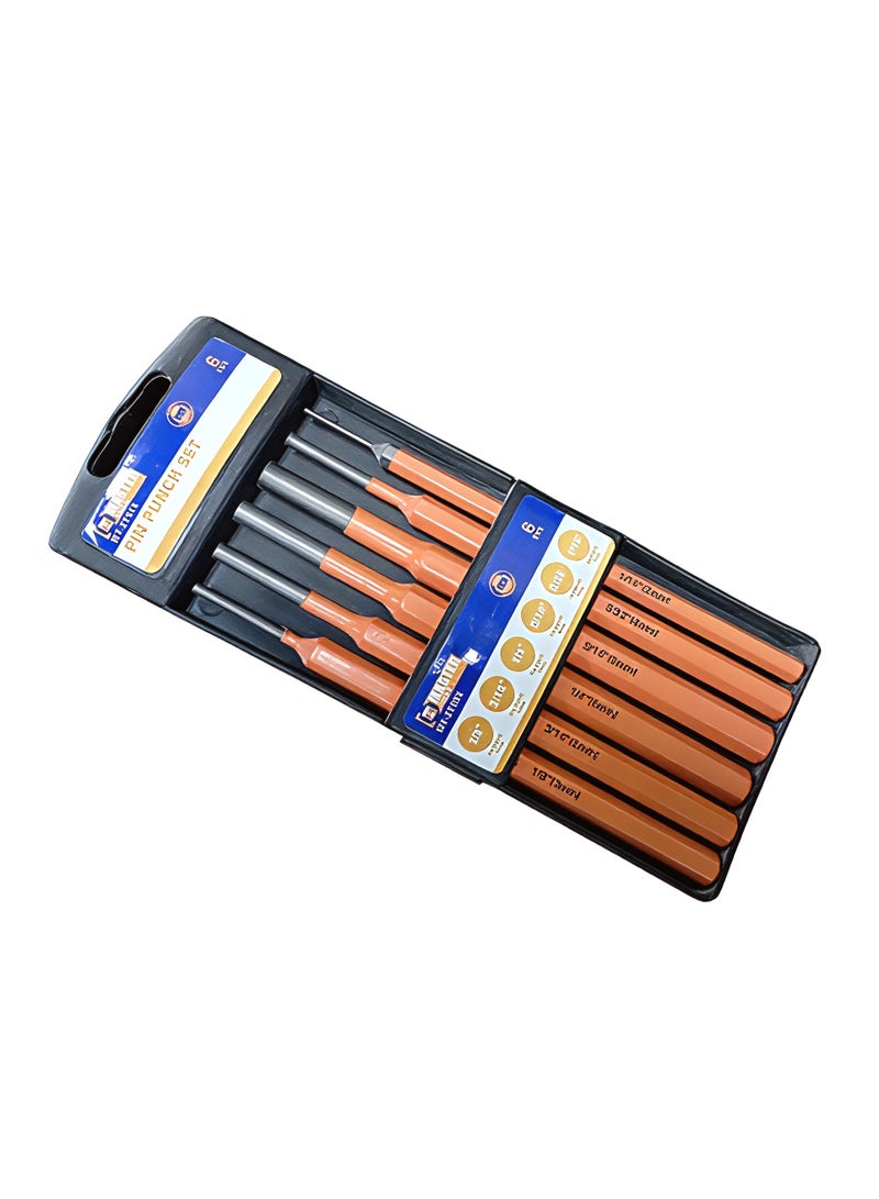 MASTER TOOR Pin Punch Set 6PCS – Heavy-Duty Steel Punch Tool Kit for Gunsmithing, Metalworking