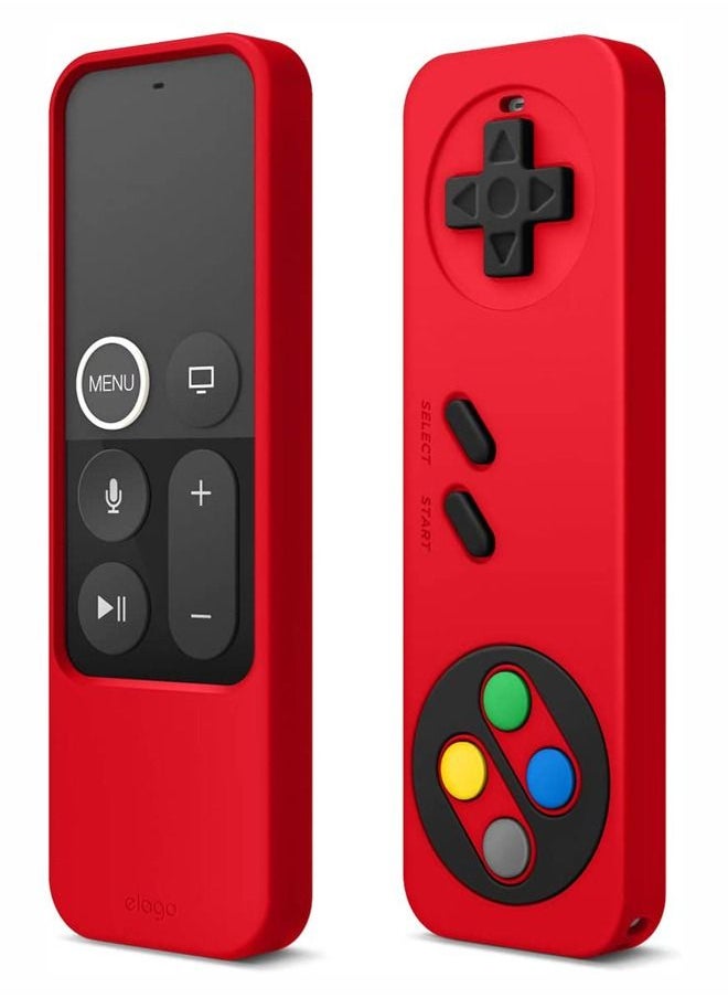 Elago - R4 Retro case for Apple TV Siri Remote - Red - Image 1