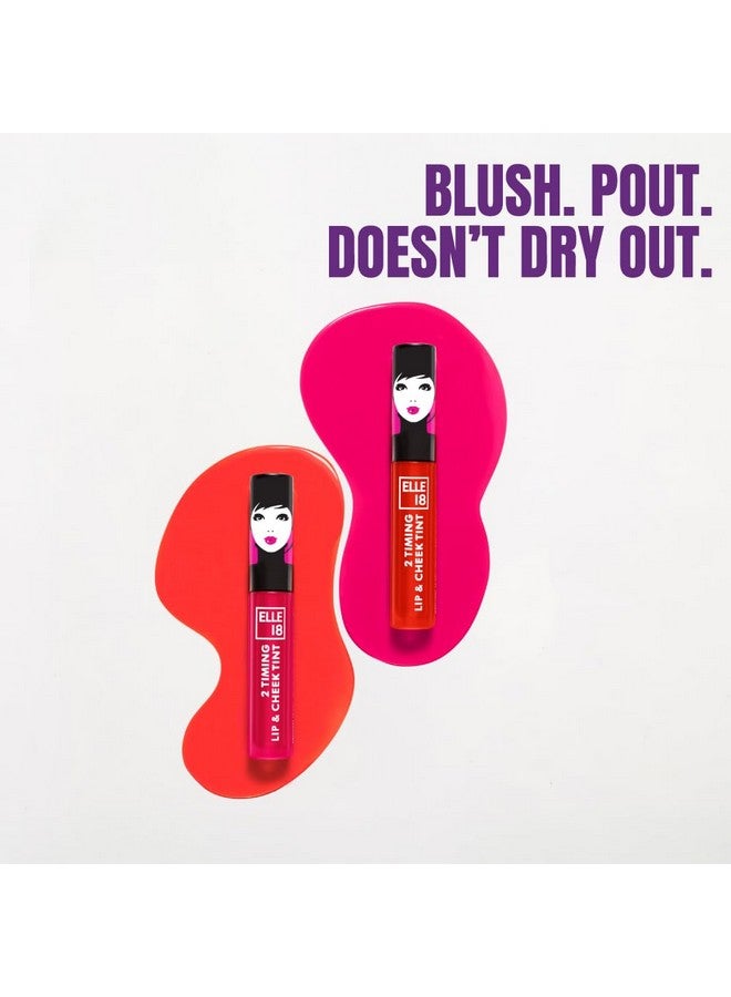 Elle 18 2Timing Glossy Lip& Cheek Tint Candyfloss 4Ml - Image 2