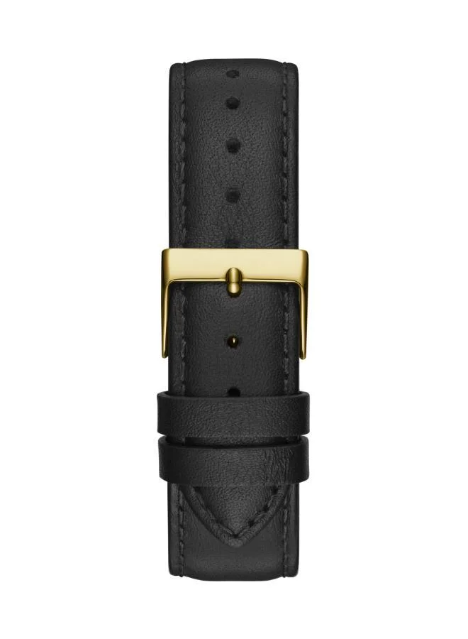 GUESS Leopard Dial & Leather Strap Watch